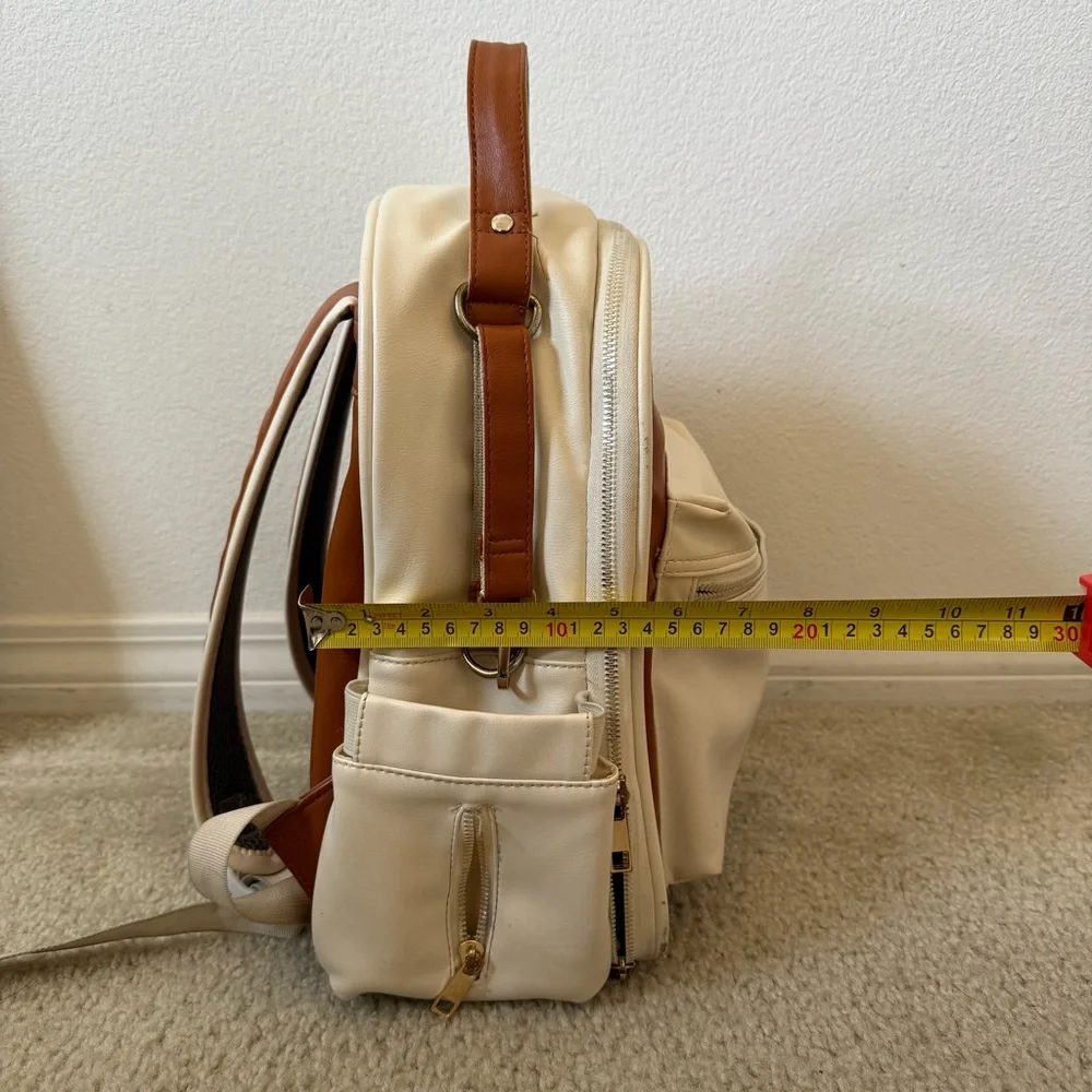 Stylish Cream and Brown Baby Bag